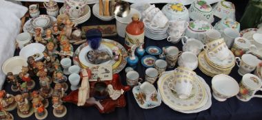 A Duchess Ascot pattern part tea service, together with a Queen's Claire pattern part tea service,