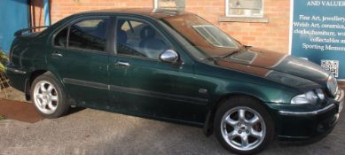 A Rover 45 V6 Connoisseur 24V Automatic 1997cc four door saloon in Green, petrol,