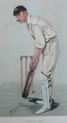Four Spy prints for Vanity Fair including 'Plum', 'An artful bowler',