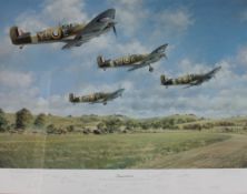 After John Young Inspiration A multiple signed print Together with other prints of aeroplanes