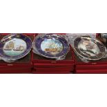 A collection of Spode United States Maritime Plates,