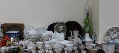 A Poole pottery part tea set together with a Wedgwood part dinner set,