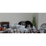 A Poole pottery part tea set together with a Wedgwood part dinner set,