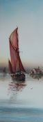 Garman Morris A sailing ship Watercolour Together with a collection of watercolours and prints