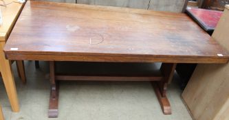 A 20th century mahogany refectory table
