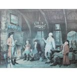 After F M Bennett A tavern scene A print Together with other prints