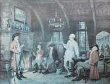 After F M Bennett A tavern scene A print Together with other prints