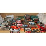 A Schucco Studio model car, together with Crescent Toys cars, Dinky Toys cars, Matchbox cars etc,