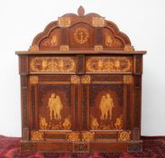 A 19th century continental walnut inlaid chiffonier,