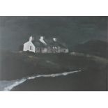 After John Knapp Fisher Cottage at Porthclais Limited Edition Print No 34/500 Signed in pencil to