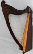 A John W Thomas table top harp, No.