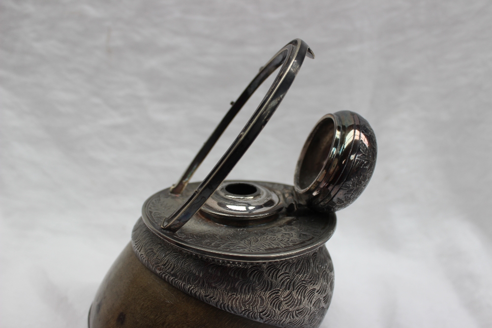 An electroplated horse hoof desk inkwell, - Image 3 of 4