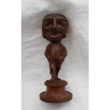 A Black Forest novelty treen nut cracker,