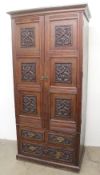 A 19th century low countries oak cabinet,