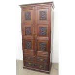 A 19th century low countries oak cabinet,