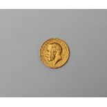 A George V golf half sovereign,