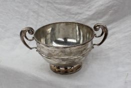 An Edward VII silver twin handled bowl,