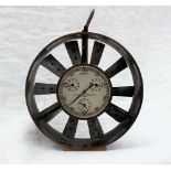 A John Davis & Son (Derby) Ltd, anemometer, with a silvered dial with three subsidiary dials, 13.