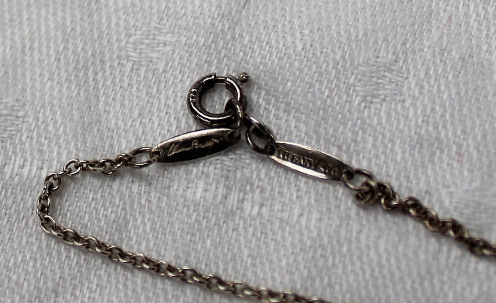 ***WITHDRAWN***A Elsa Peretti for Tiffany silver heart shaped pendant, - Image 3 of 4