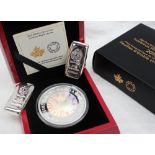 A 2015 Royal Canadian Mint $50 fine silver Lustrous Maple Leaves 157.