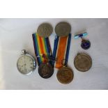 Two World War I medals including the Victory Medal and British War Medal issued to 26964 Pte J E