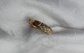 A five stone diamond ring,