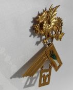 A 9ct yellow gold Masonic Past Masters Jewel,