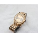 An 18ct gold Gentleman's Chronographe Suisse wristwatch,