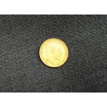 An Edward VII gold half sovereign,