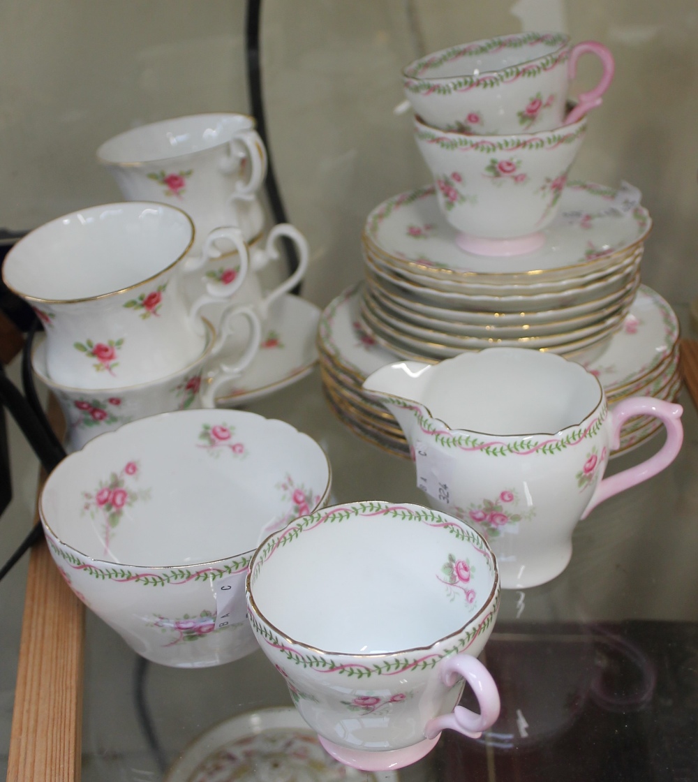 A Shelley Bone China part tea set,