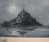 Rhys St Michaels Mount A limited edition etching No.