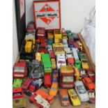 A collection of Corgi cars, tonka toys, Monopoly set,