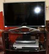 A Samsung 32" flat screen television