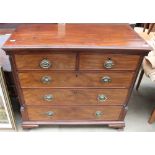 A 19th century mahogany chest,