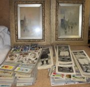 Assorted cigarette cards, topical times cards,