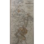 A Map of The River Wye and adjacent Country from Monmouth to Ross engraved by Wild,