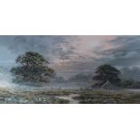 Allan Morgan A landscape scene Together with teddy bear prints and other pictures