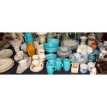 A large lot including part dinner sets, vases, Susie Cooper pottery jug, drinking glasses,