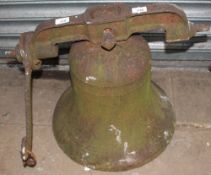 A cast iron bell and mechanism