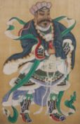 A collection of Japanese woodblock prints including Geisha girls, Samurai,