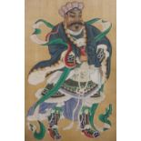 A collection of Japanese woodblock prints including Geisha girls, Samurai,