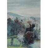 Irene Bache Kilvey from ffynone Watercolour Label verso 49 x 34cm