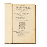 Jean PASSERAT 1534-1602Recueil des œuvres poétiquesParis, A. L’Angelier, 16062 tomes en 1 vol. in-