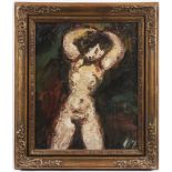 JAN BAUCH (1898-1995): A NUDE, 50x41 cm. Oil on canvas.