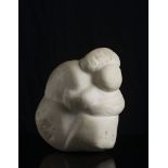 KAREL HLADIK (1912-1967): MOTHERHOOD, 1963, 21 cm. Marble.