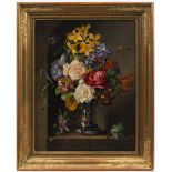 JOSEF SCHUSTER (1812-1890): FLORAL STILL-LIFE 1841 60x47 cm Oil on wood panel. Signed lower right: