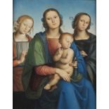 UNKNOWN ITALIAN MASTER: MADONNA AND CHILD WITH SAINT CATHERINE AND SAINT TERESA Early 19th century