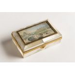 BALTHAZAR WIGAND (1771-1846): A BOX WITH A MINIATURE 1820-1830; Austria-Hungary, Vienna 4x14x9 cm