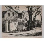 MARTINUS (TINUS) JOHANNES DE JONGH (1885 - 1942), STELLENBERG, KENILWORTH, CAPE, etching on paper,