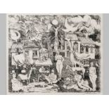 JAN VERMEIREN (1949 -), STEENDRUK, etching on paper, signed, dated 1977, titled, numbered 12/20